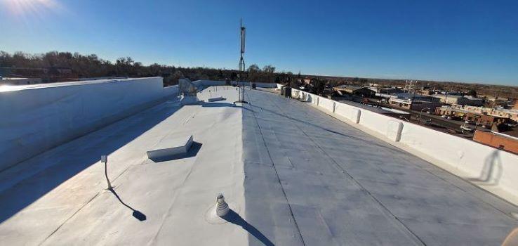 Pre-rehabilitation overall roof condition.