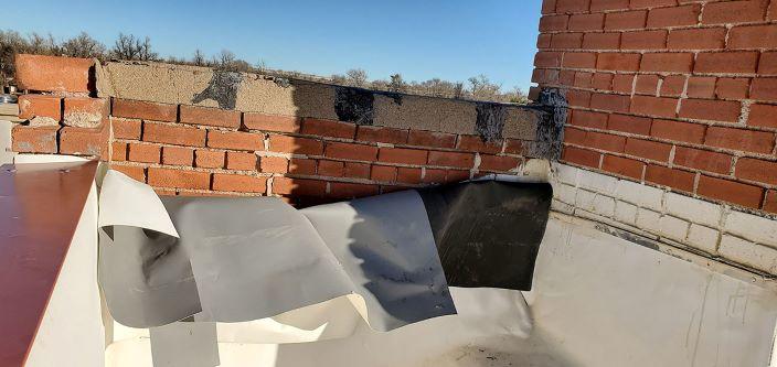 2020 Pre-rehabilitation roof parapet and membrane condition