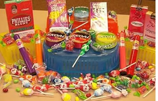 candy and tobacco products